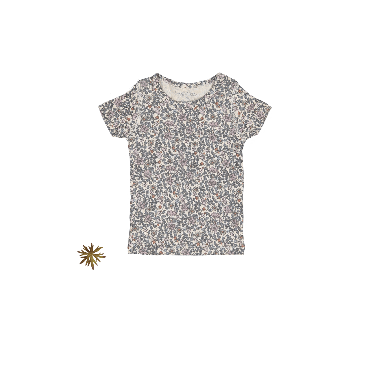 The Printed Short Sleeve Tee - Floral Cotton