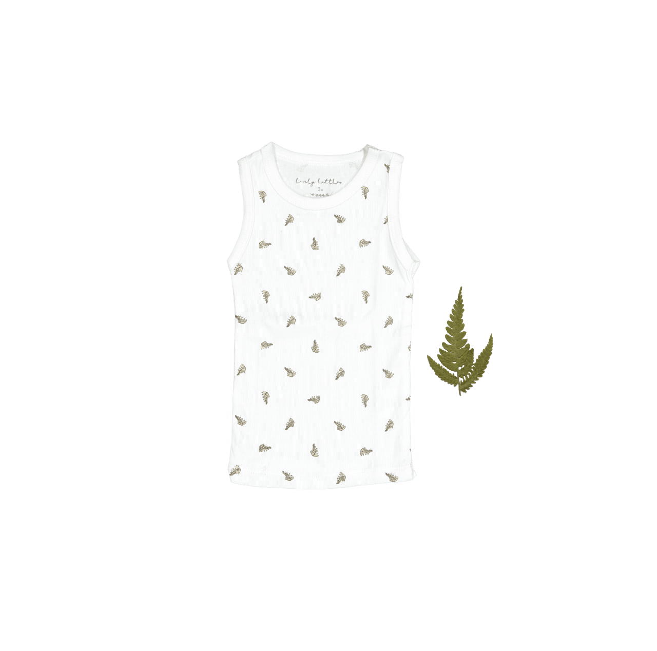 The Printed Tank - White Leaf