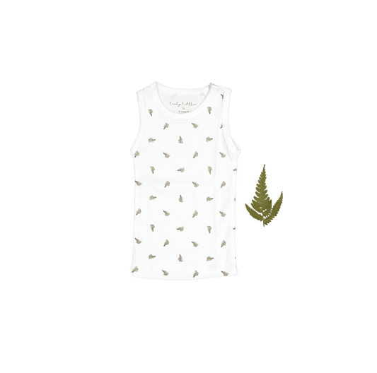 The Printed Tank - White Leaf