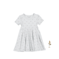 The Printed Short Sleeve Dress - Sky Blossom