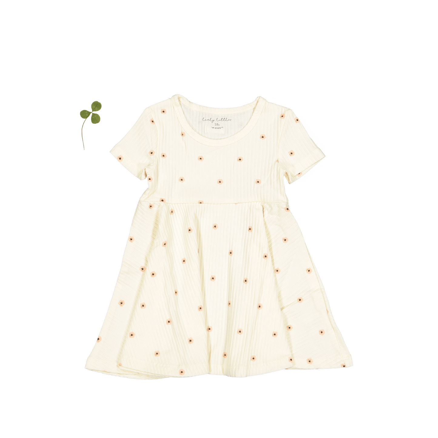 The Printed Short Sleeve Dress - Butter Flower