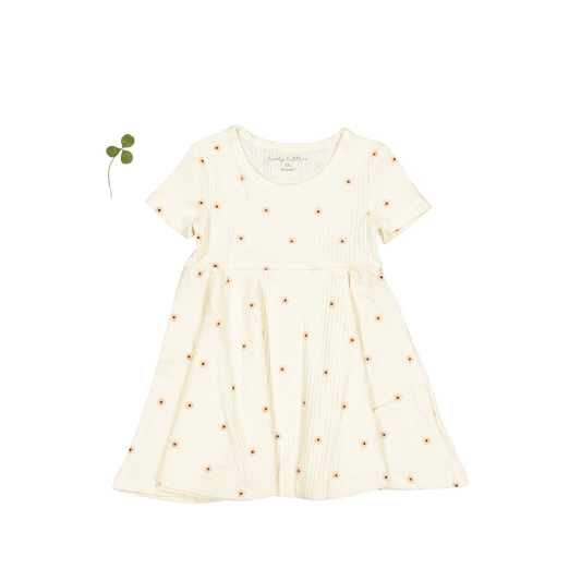 The Printed Short Sleeve Dress - Butter Flower