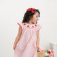 Baby Girls Strawberry Embroidered Plaid Smocked Dress