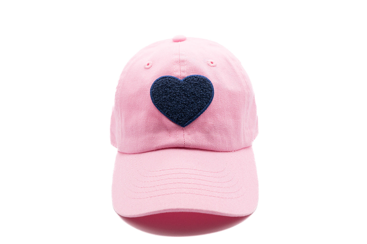 Light Pink Terry Heart Hat