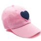 Light Pink Terry Heart Hat