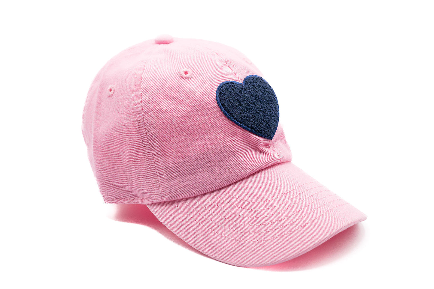 Light Pink Terry Heart Hat