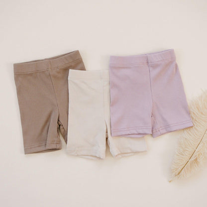 Ribbed Bamboo Bike Shorts - Little Joy Co.