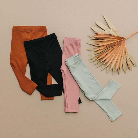 Ribbed Bamboo Leggings - more colors - Little Joy Co.