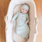 Ribbed Knotted Newborn Gown - more colors - Little Joy Co.
