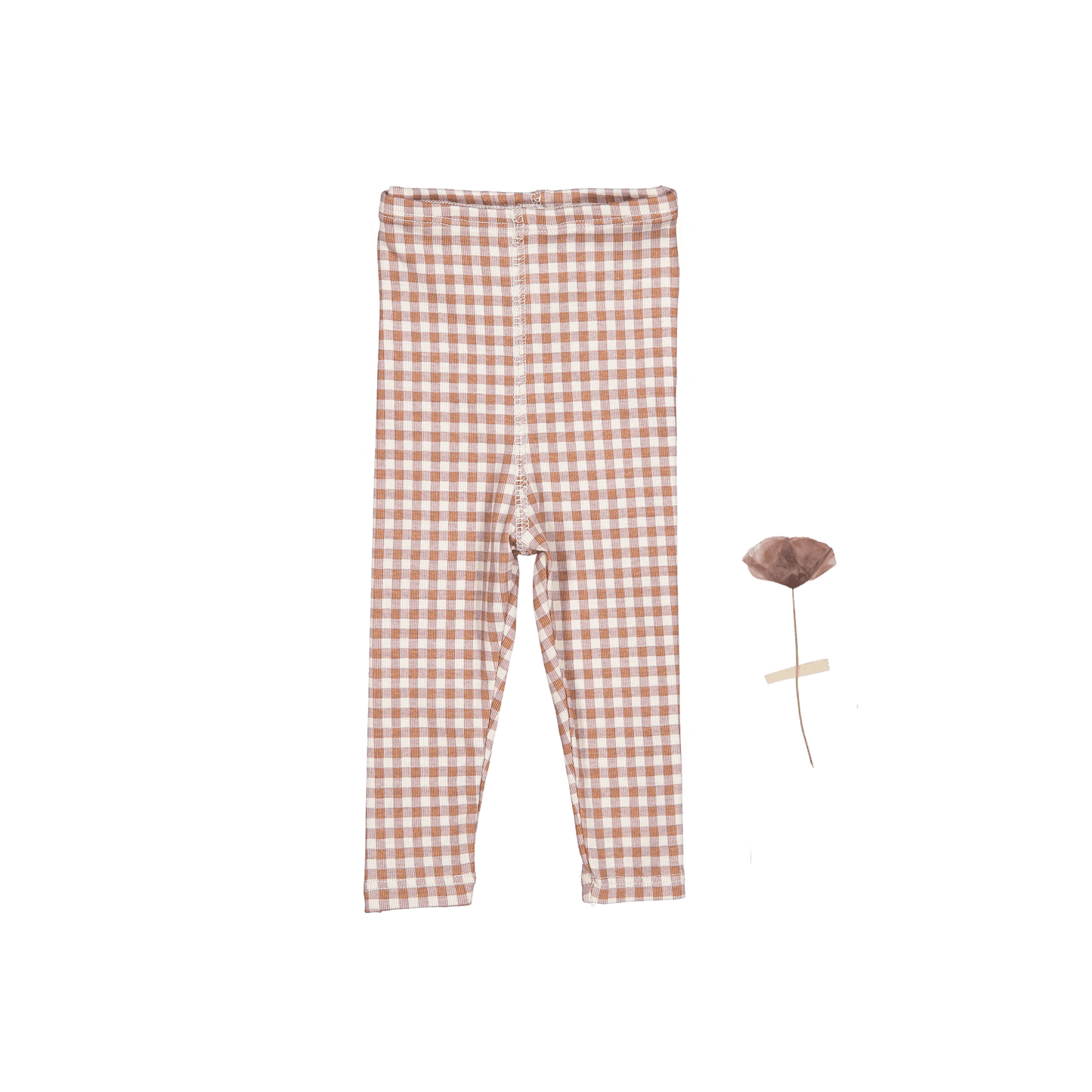 The Printed Legging - Rosewood Gingham