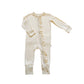 Ruffle Zipper One Piece - Cream