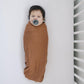 Rust Bamboo Stretch Swaddle - Little Joy Co.