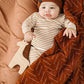 Rust Bamboo Stretch Swaddle - Little Joy Co.