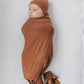 Rust Bamboo Stretch Swaddle - Little Joy Co.