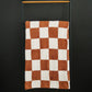 Rust Checkered Plush Blanket - Little Joy Co.