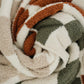 Rust Checkered Plush Blanket - Little Joy Co.