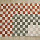 Rust Checkered Plush Blanket - Little Joy Co.