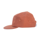 Cotton Five-Panel Hat in Rust