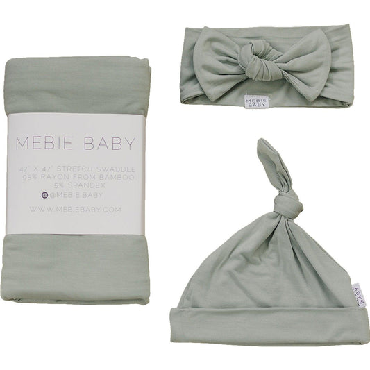 Sage Bamboo Hat OR Head Wrap Set - Little Joy Co.