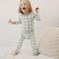 Sage Gingham 2pc Bamboo Pajama Set - Little Joy Co.