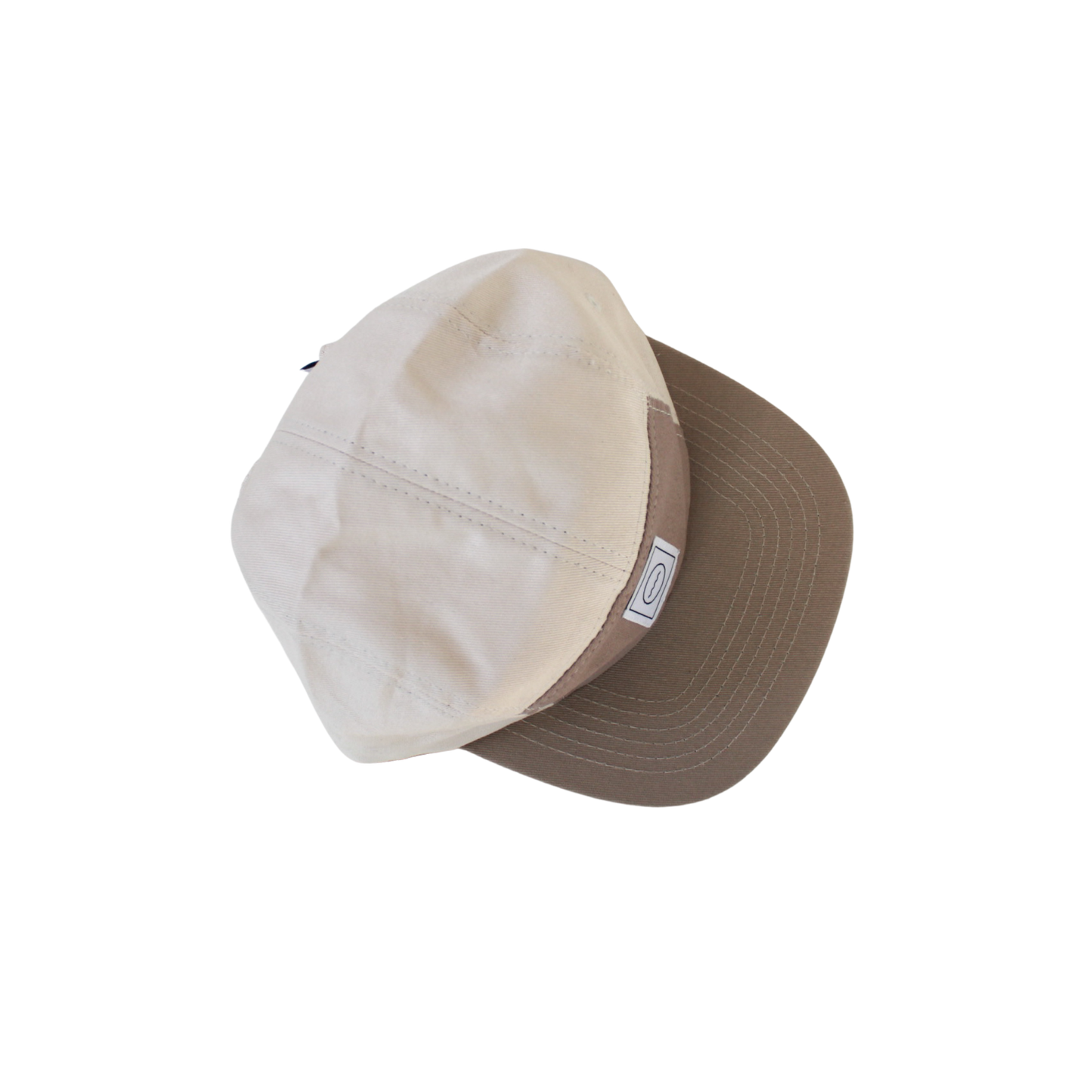 Cotton Five-Panel Hat in Sand