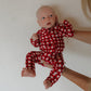 Bamboo Zip Pajamas | Scarlet Gingham