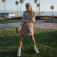 Women's Terry Short Set | Cola Stripe