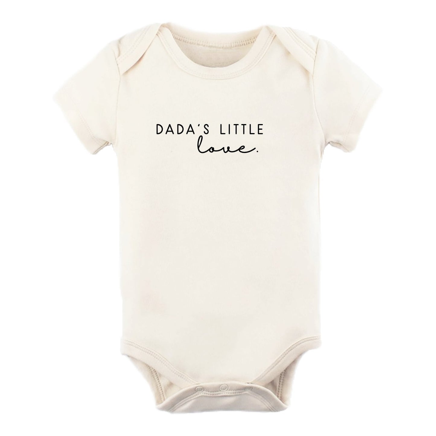 Dada's Little Love - Organic Short Sleeve Baby Bodysuit