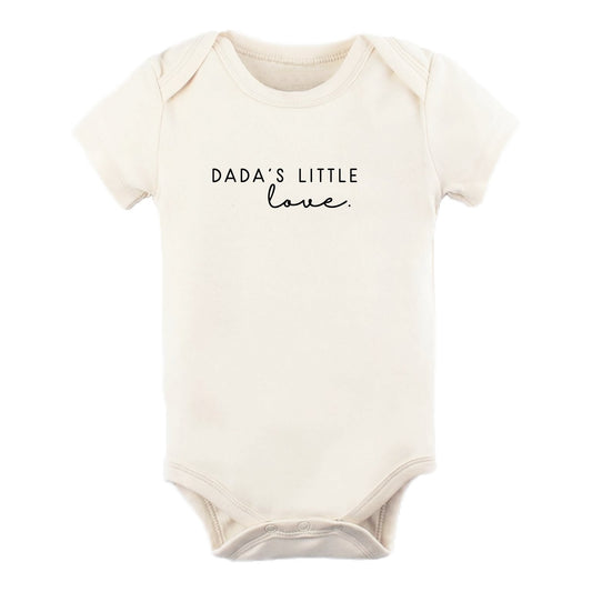 Dada's Little Love - Organic Short Sleeve Baby Bodysuit