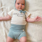 Dada's Little Love - Organic Short Sleeve Baby Bodysuit