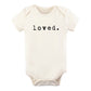 Loved - Organic Short Sleeve Baby Bodysuit