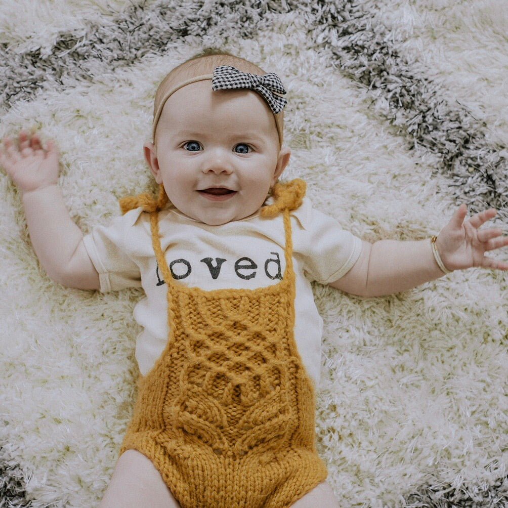 Loved - Organic Short Sleeve Baby Bodysuit