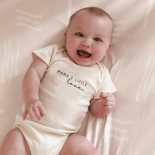 Mama's Little Love - Organic Short Sleeve Baby Bodysuit