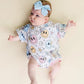 Short Sleeve Bubble Romper | Groovy Girl