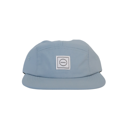 Nylon Five-Panel Hat in Sky