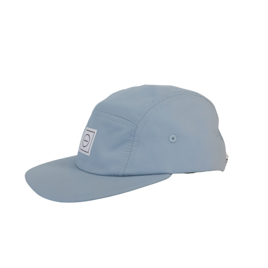 Nylon Five-Panel Hat in Sky