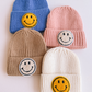 smiley patch beanie