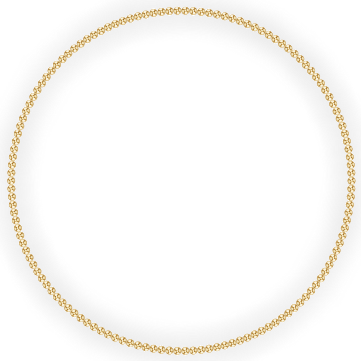 3 mm Gold Ball Necklace