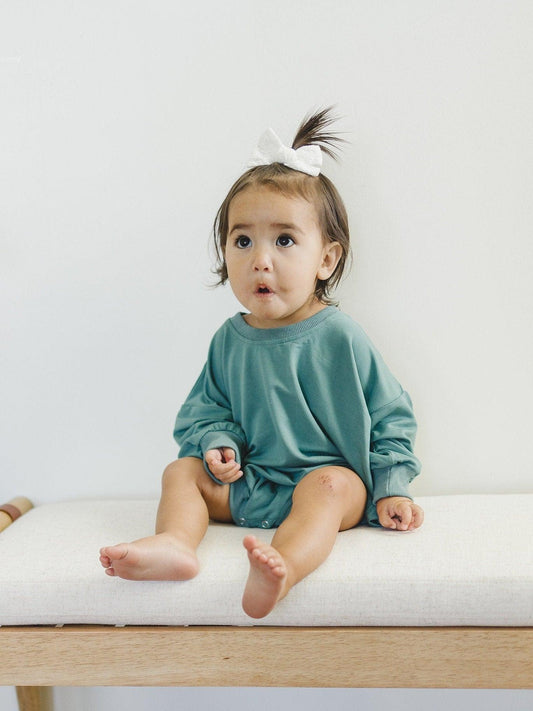 Solid Bamboo Bubble Romper - more colors - Little Joy Co.