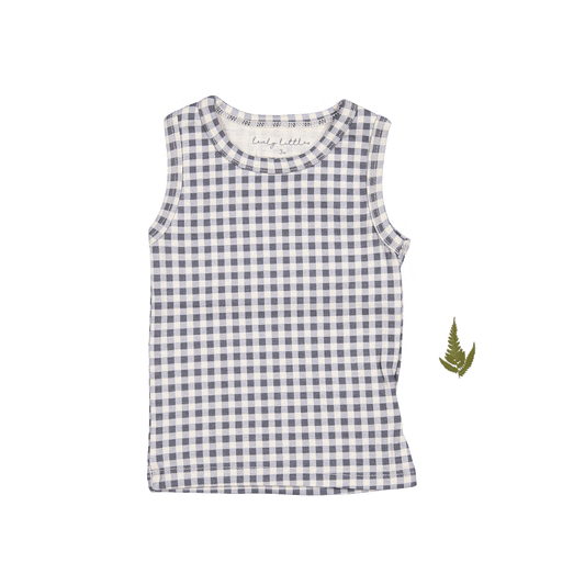 The Printed Tank - Steel Gingham