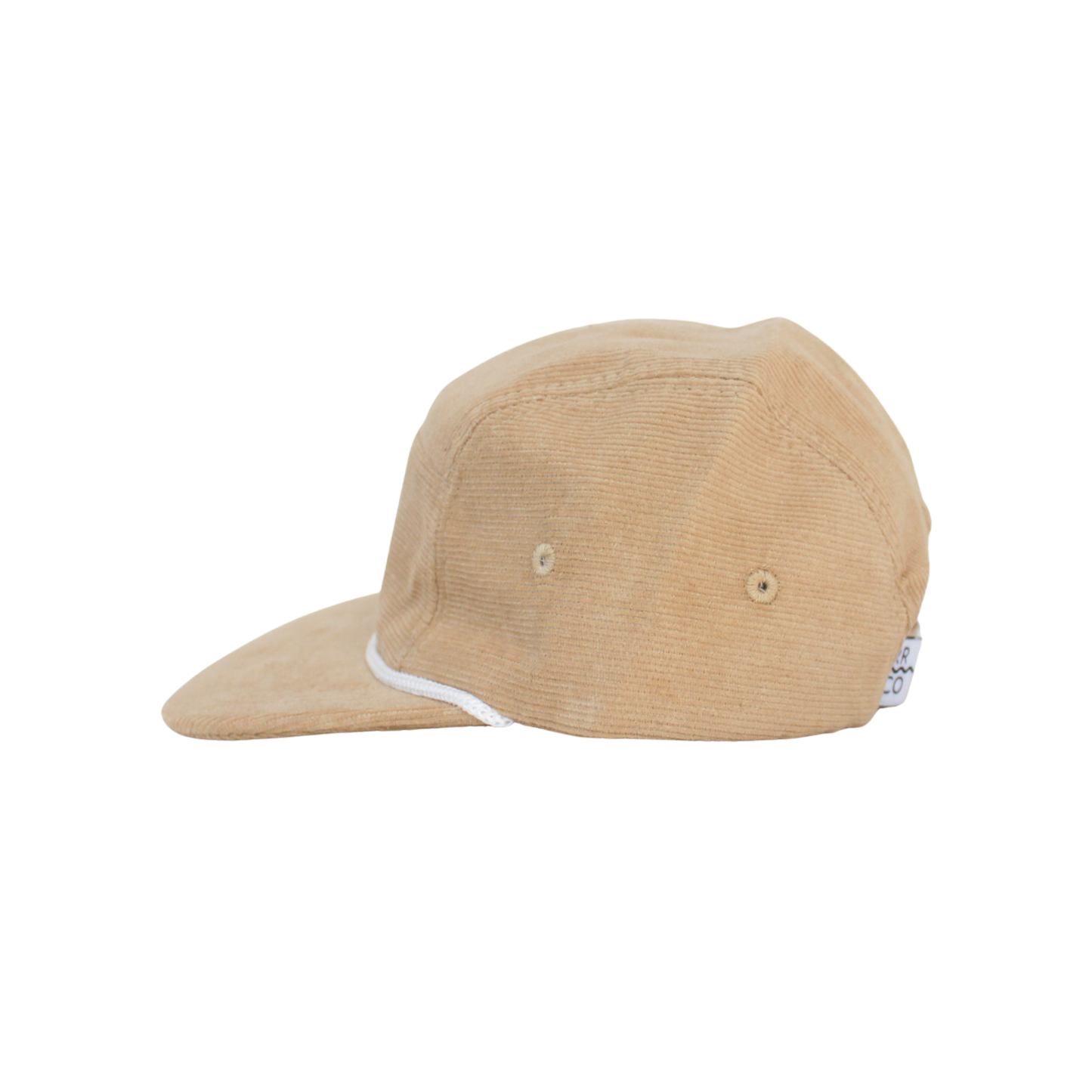 Corduroy Five-Panel Hat in Stone