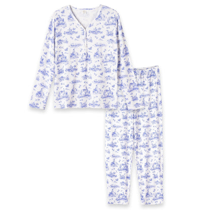 Toile de Jouy Bamboo Women's Pajama Set