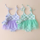 Checkered Headband | Lavender