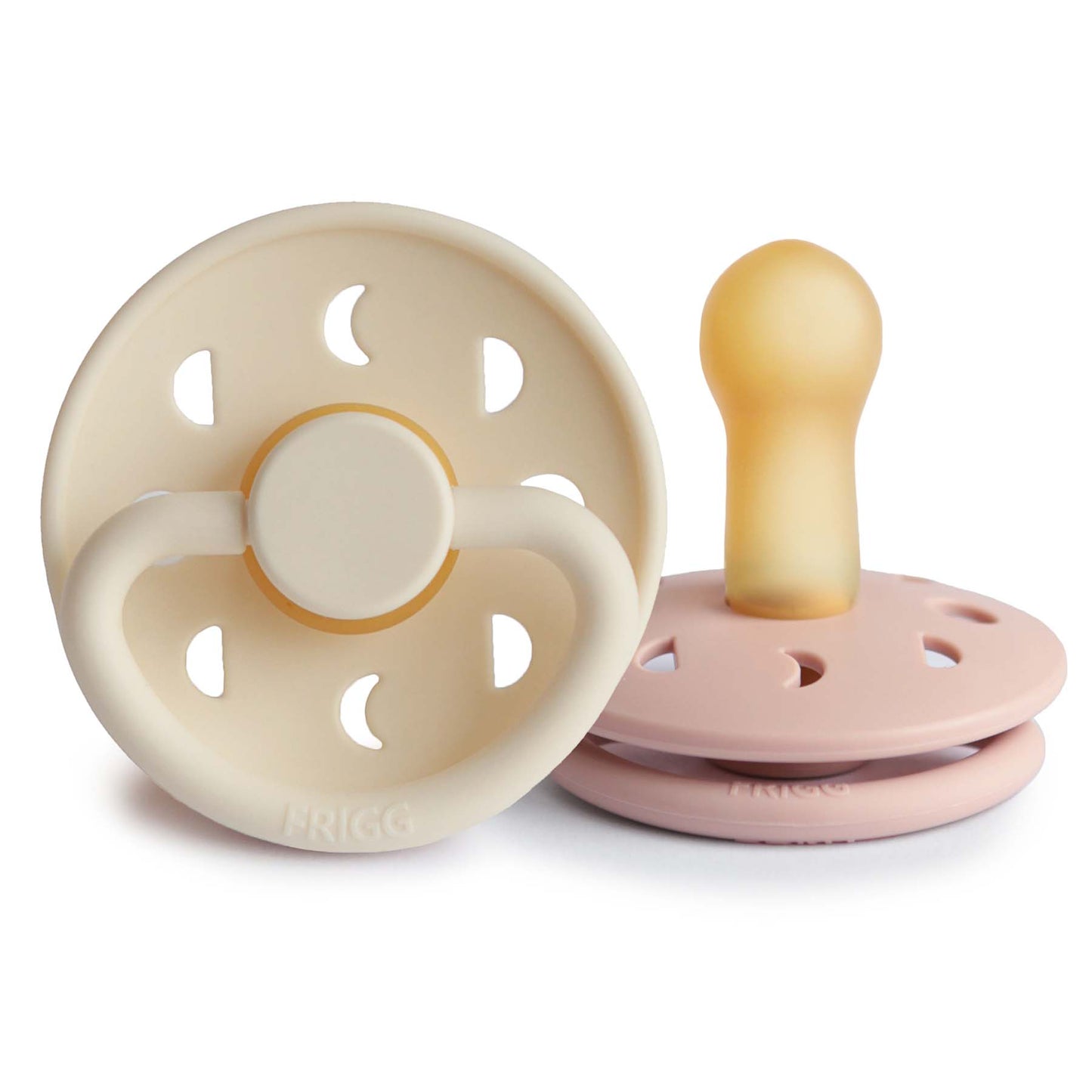 FRIGG Moon Natural Rubber Pacifier 2-Pack