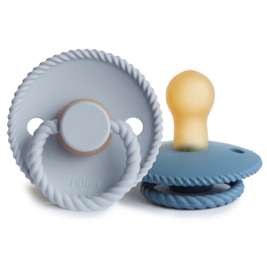 FRIGG Rope Natural Rubber Pacifier 2-Pack