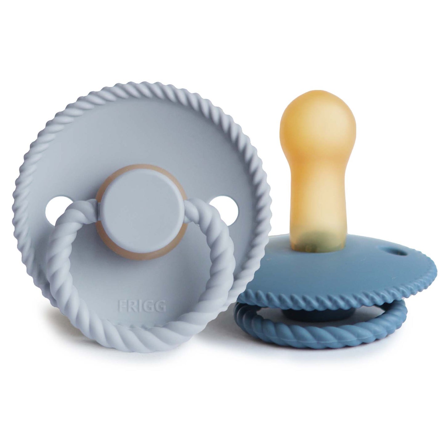 FRIGG Rope Natural Rubber Pacifier 2-Pack