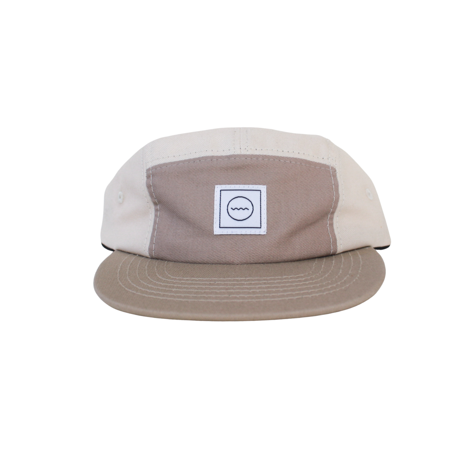 Cotton Five-Panel Hat in Sand