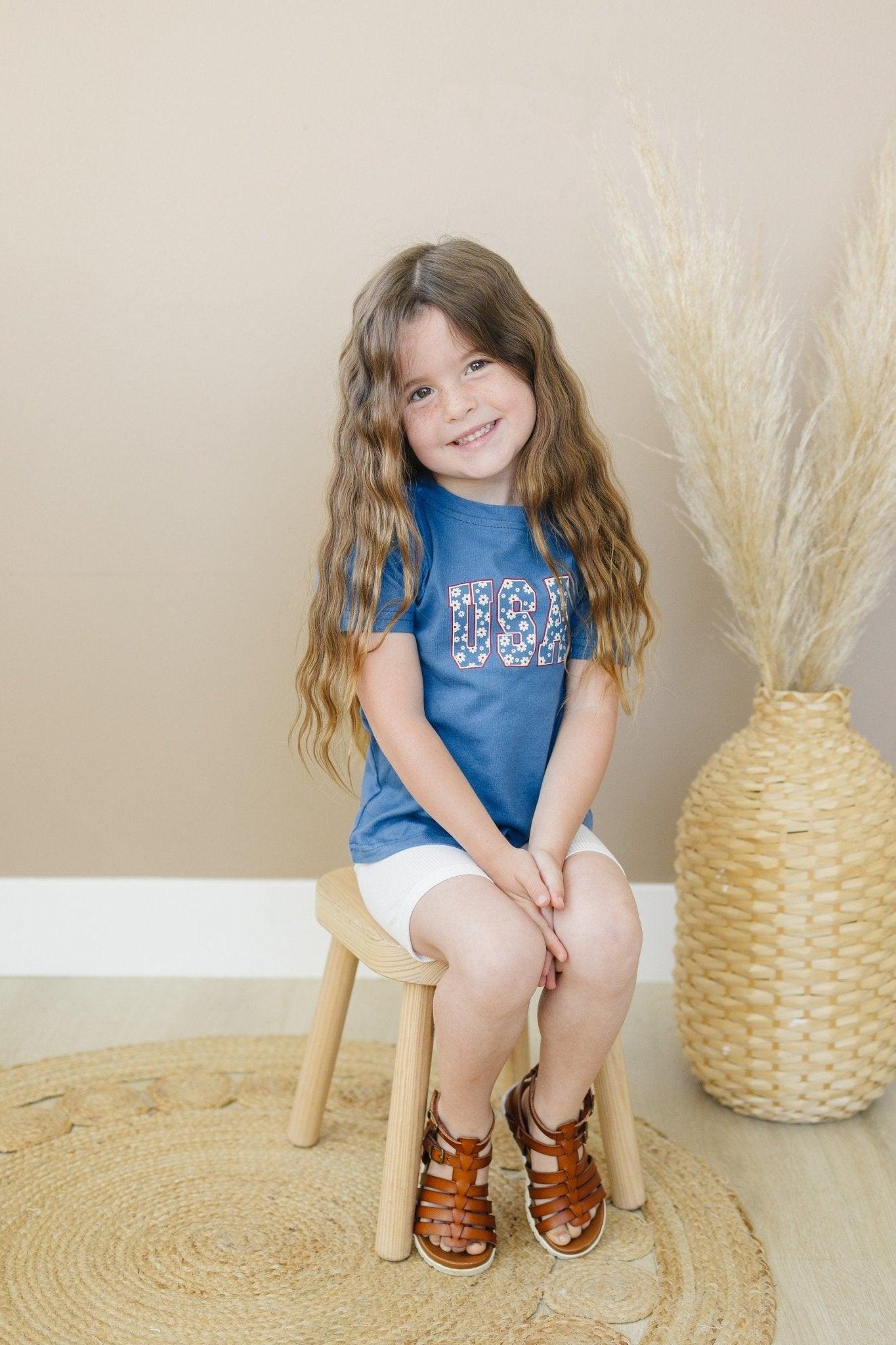 USA Daisy T - Shirt - Little Joy Co.