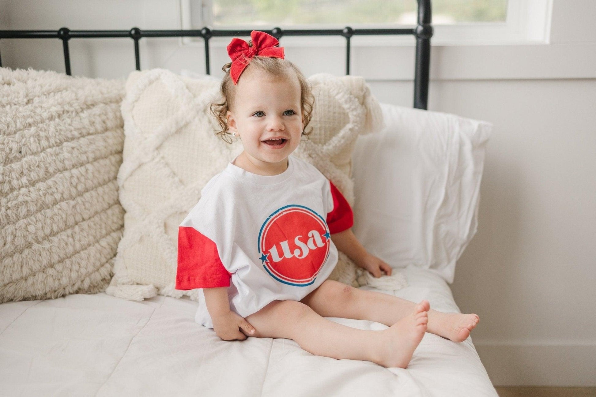 Vintage USA Colorblock T - Shirt Romper - Little Joy Co.