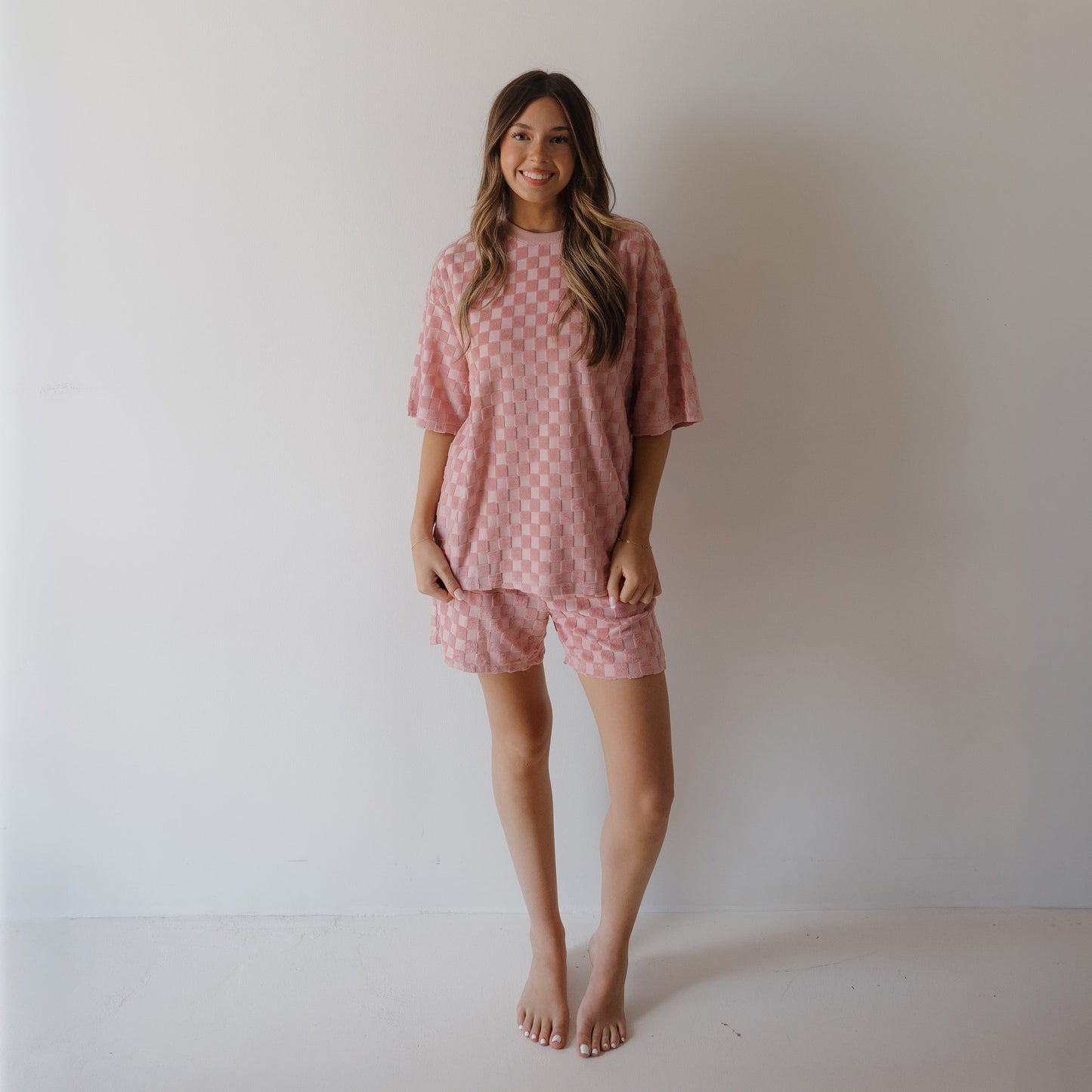 Women's Terry Short Set | Sea Pink